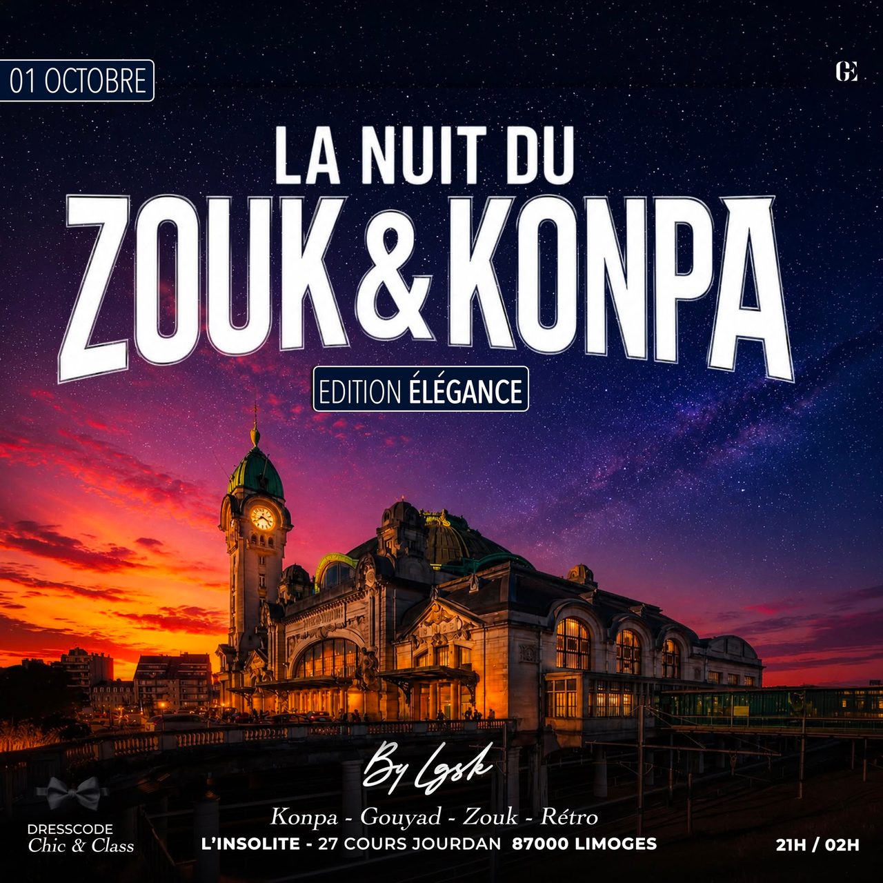 🌙 LA NUIT DU ZOUK & KONPA I EDITION ELEGANCE I LIMOGES 87