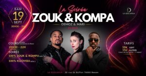 La soirée Zouk & Kompa à La Descarga (avec une salle Kizomba)