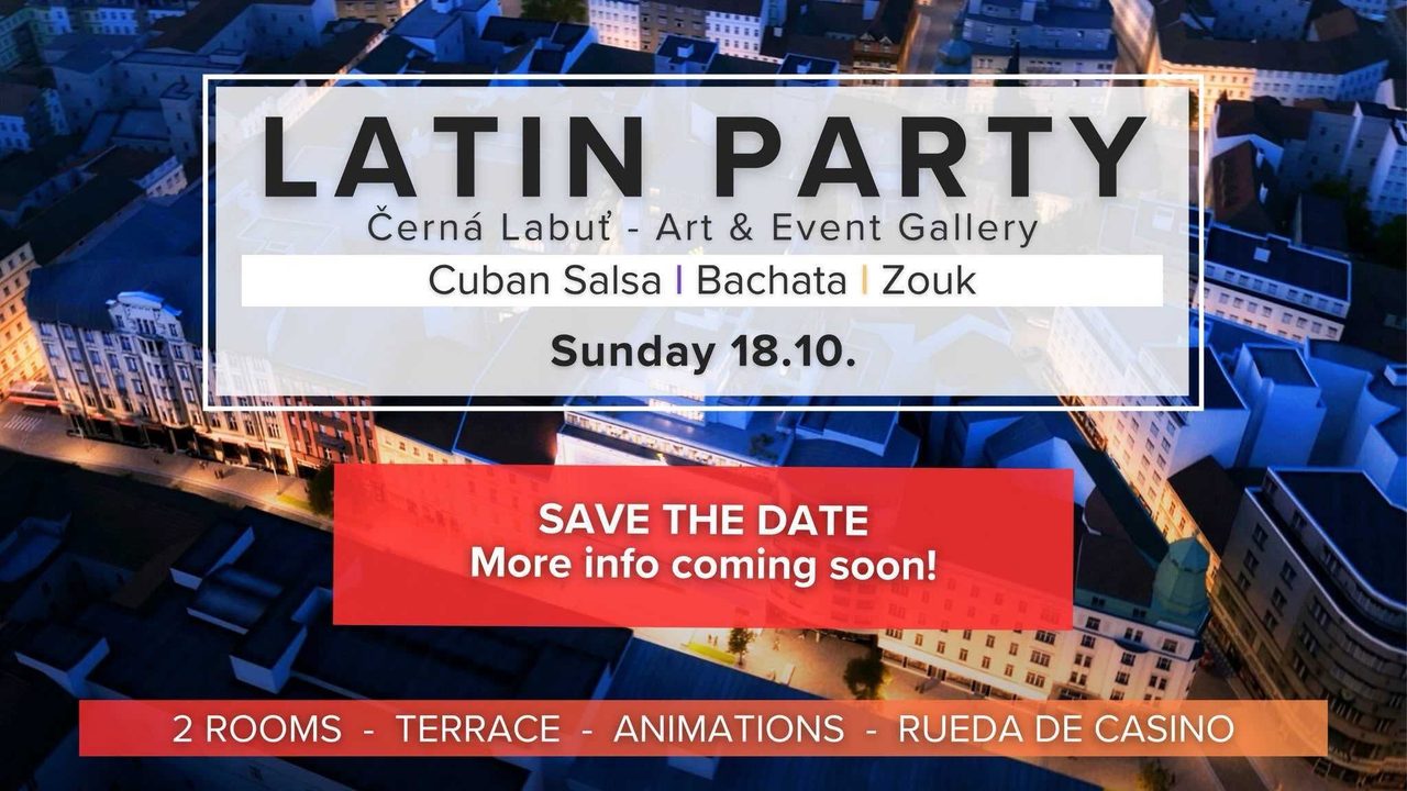 Latin Party in Černá Labuť | Salsa-Bachata-Zouk OCTOBER | SAVE THE DATE