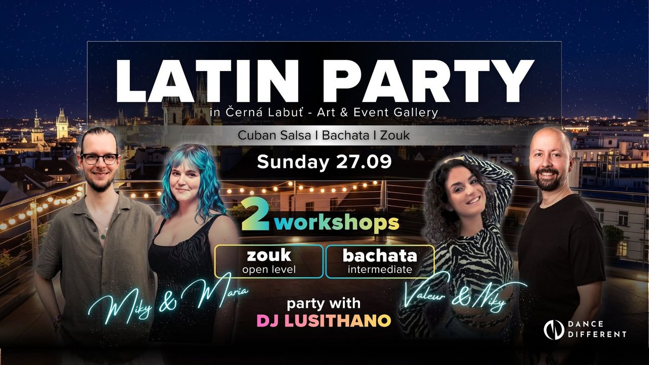 Latin Party in Černá Labuť | Salsa-Bachata-Zouk SEPTEMBER