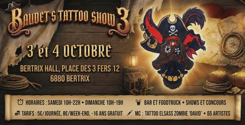 Le Baudet&rsquo;s Tattoo Show 3 édition « Pirates »