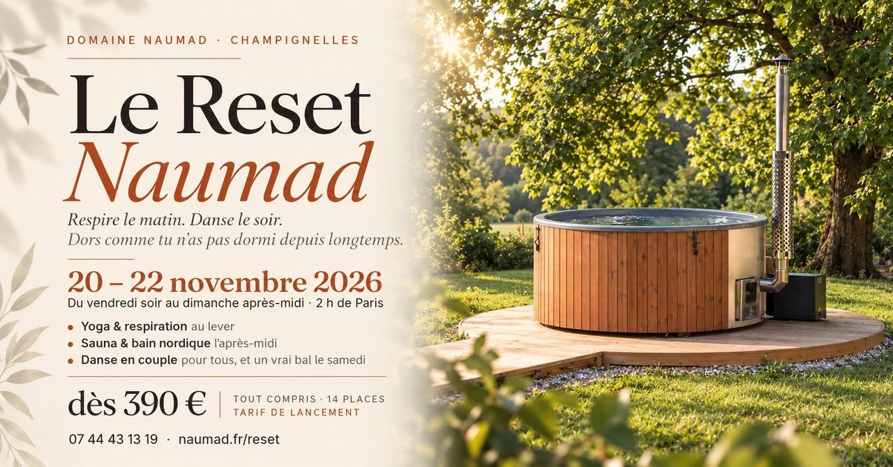 Le Reset Naumad — yoga, sauna & danse en Puisaye