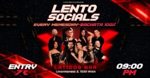 Lento Socials – Every Wednesday @Lento Party Hall