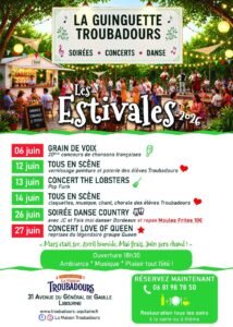 Les Estivales de la Guinguette Troubadours