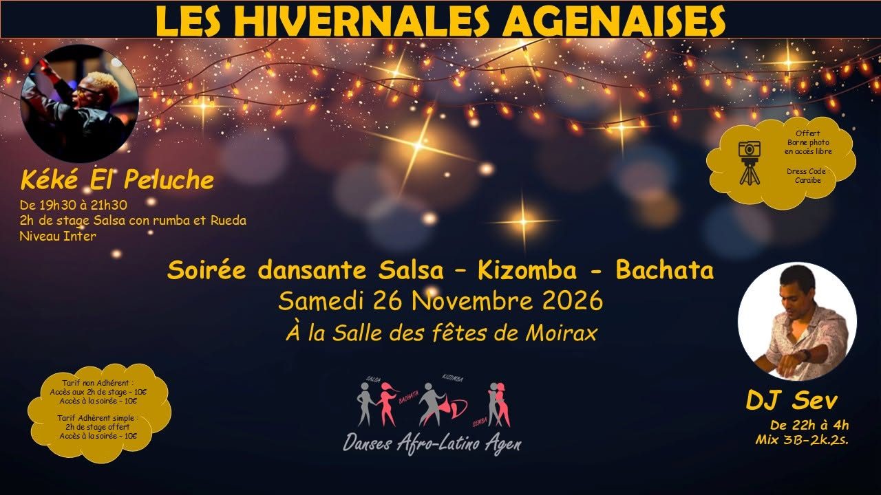 Les Hivernales Agenaises – avec Kéké El peluche – Soirée 3S – 2B – 2K Dj Sev – Asso DALA