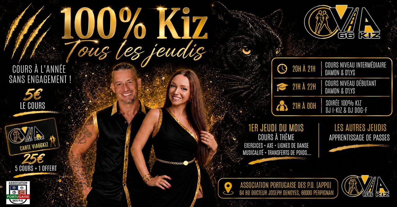 Les jeudis 100% Kiz avec Damon & D&rsquo;Lys