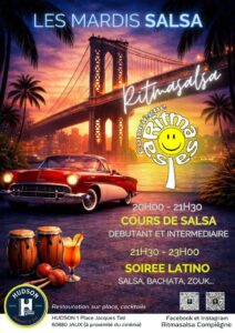 🪇 Les Mardis Salsa avec Ritmasalsa au Hudson à Jaux 🇨🇺