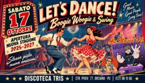 🎺 LET&rsquo;S DANCE! BOOGIE & SWING – GRANDE SERATA DI APERTURA • STAGIONE 2026/2027 🎺