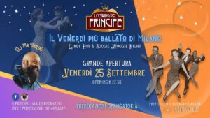 ☆ Lo Swing del Principe ☆ Venerdì 25 Settembre ☆ Lindy Hop & Boogie Woogie Night ☆ Dj Mr. Barini ☆