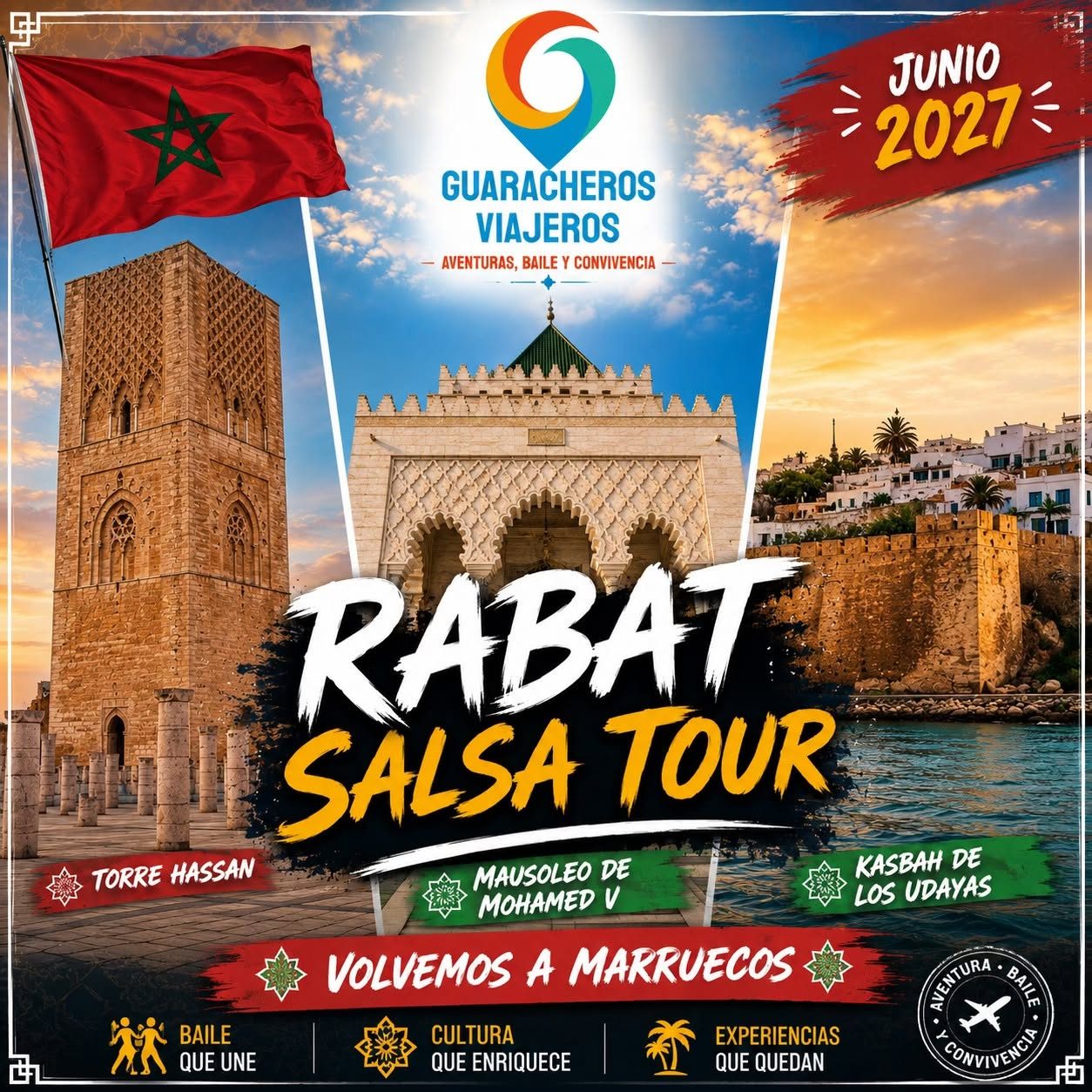 Marruecos Salsa Tour – Rabat by Guaracheros Viajeros