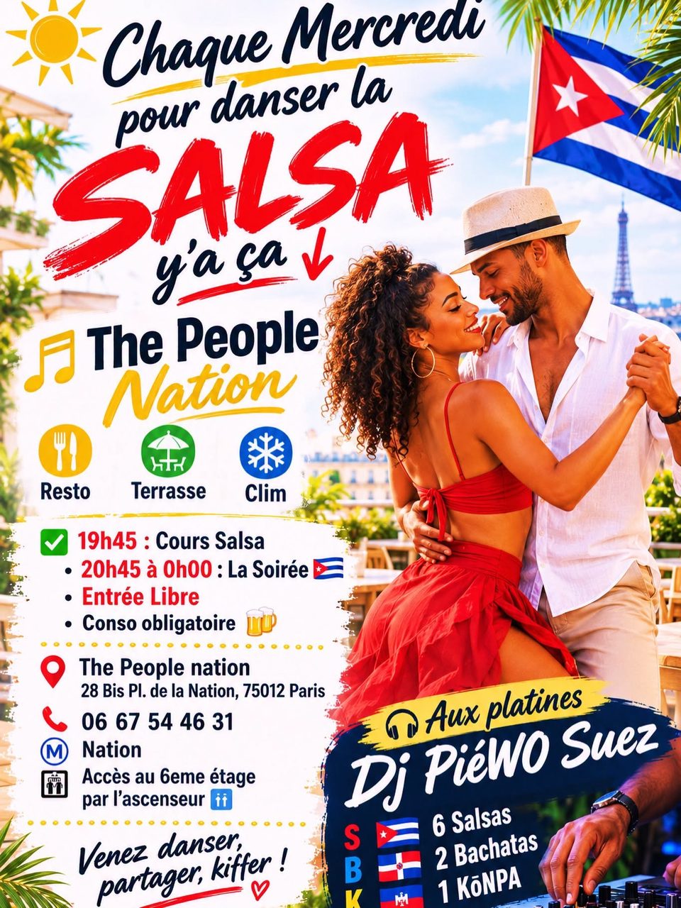 Mercredi / Soirée Salsa Paris by The People Nation