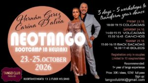 NEOTANGO BOOTCAMP HELSINGISSÄ-HERNAN & CARINA