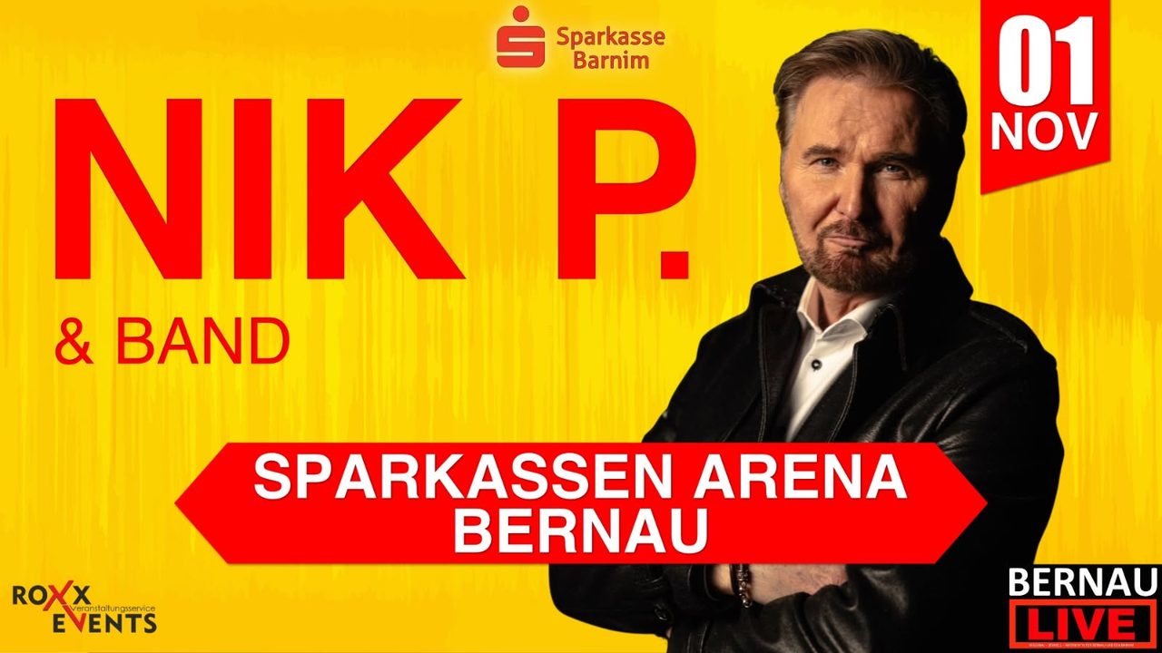 NIK P und BAND LIVE IN BERNAU 01.11.2026