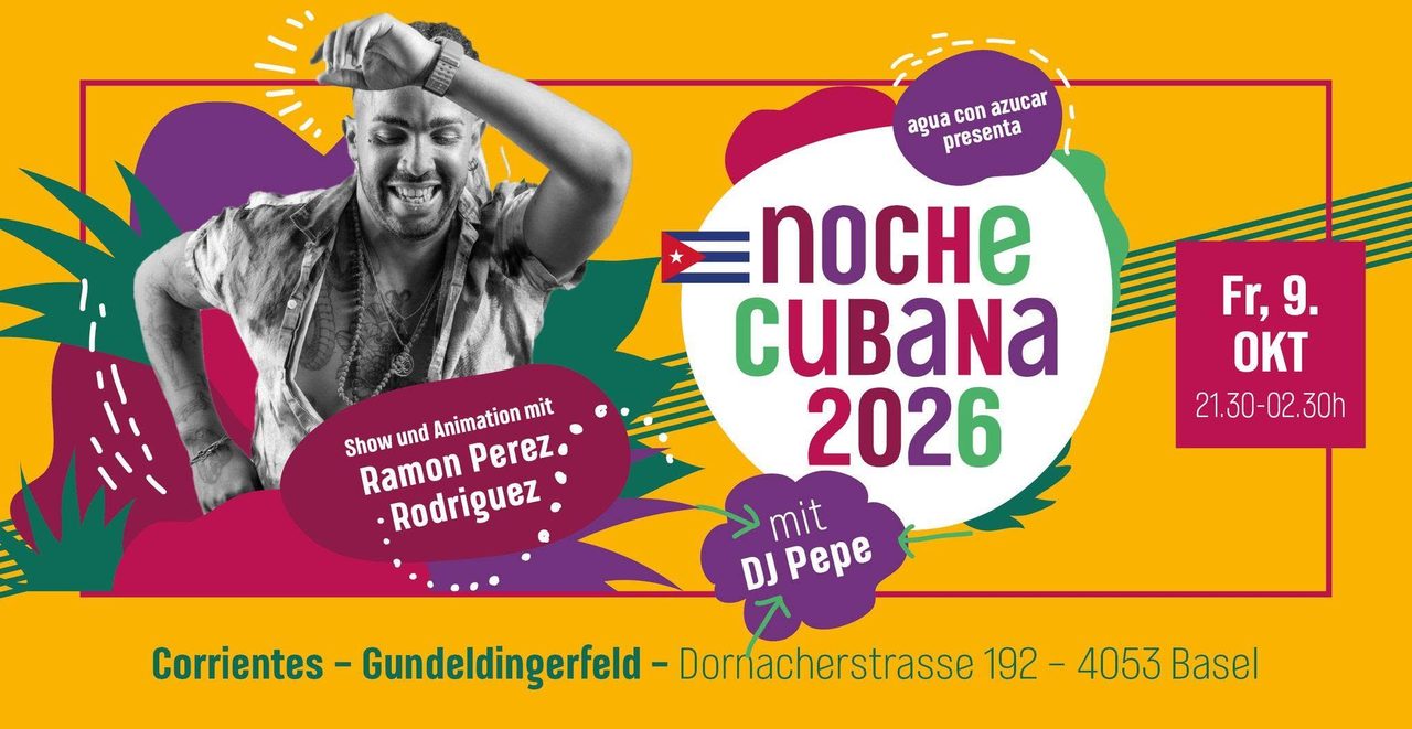 Noche Cubana mit Dj Pepe (ausnahmsweise Freitagabend) mit Show und Animation