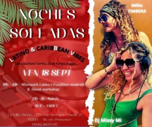 NOCHES SOLEADAS : V.18.09 – Millie Timbera & Dj Missy Mi – LVD