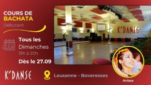 Nouveau cours de Bachata débutant à Lausanne