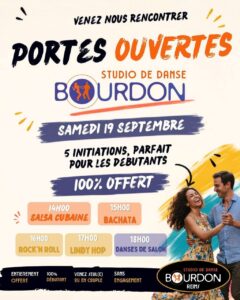 [NOUVELLE DATE] Portes Ouvertes & Initiations Gratuites 💃🕺 | Studio Bourdon