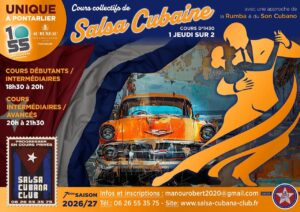 Nouvelle saison de Salsa Cubaine à Pontarlier / Haut-Doubs 2026-2027