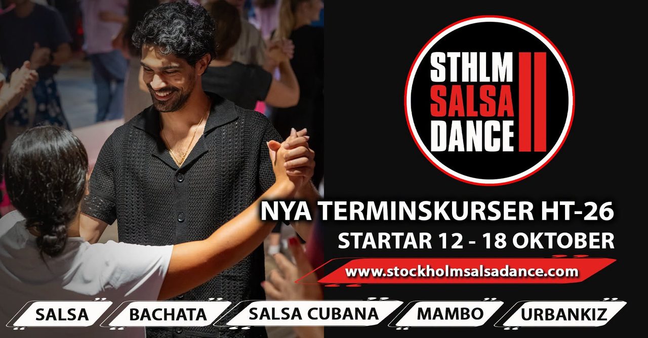 Nya terminskurser startar 12-18 oktober på Stockholm Salsa Dance!
