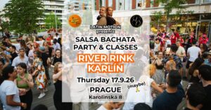 Open air salsa and Bachata Thursday at River Rink Karlín (maybe)⭐️