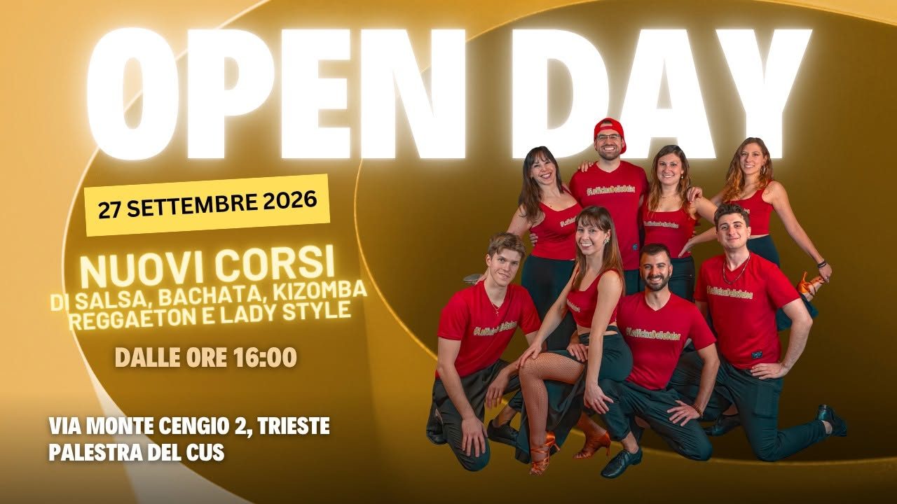 OPEN DAY – 27 SETTEMBRE 2026 DALLE ORE 16:00