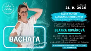 Párová bachata pro začátečníky a mírně pokročilé s Blankou