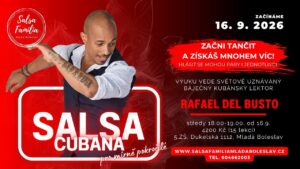 Párová salsa pro mírně pokročilé s Rafaelem