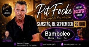 𝗣𝗶𝘁 𝗙𝗼𝗰𝗸𝗲 𝗹𝗶𝘃𝗲 im Bamboleo, in 73037 Göppingen