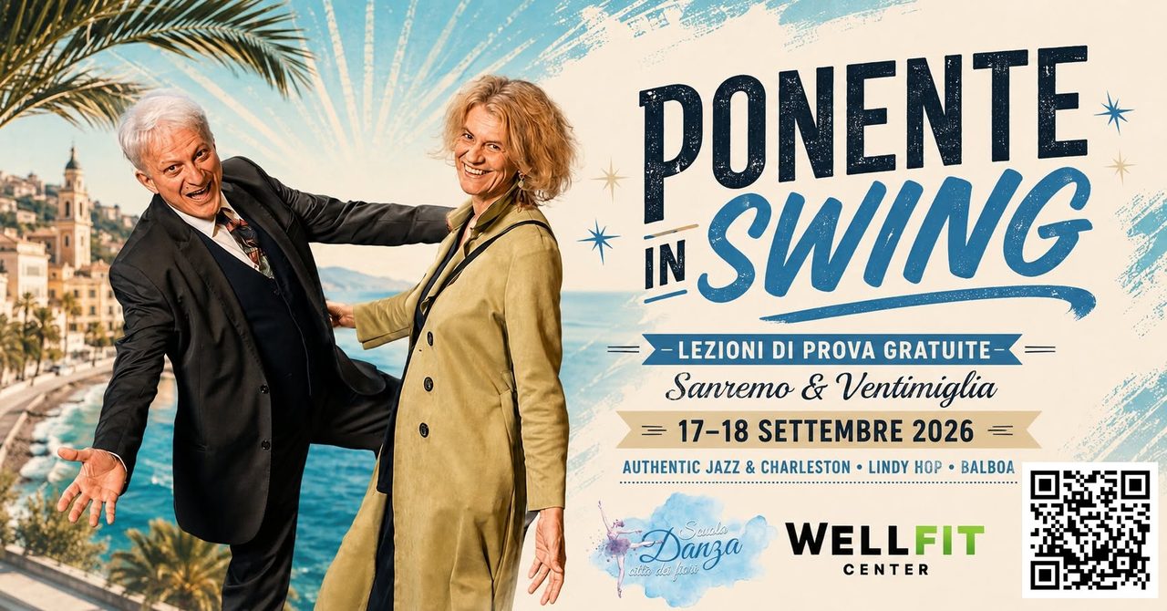 🎶 PONENTE IN SWING 2026/27 | Prove gratuite a Sanremo & Ventimiglia 💃🕺 17 e 18 settembre