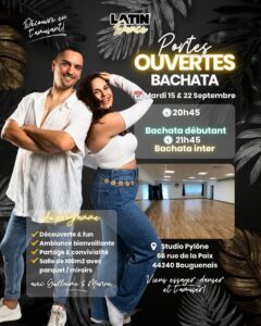 🔥 PORTES OUVERTES BACHATA – 2026/2027 🔥 by Latin’Dance ✨