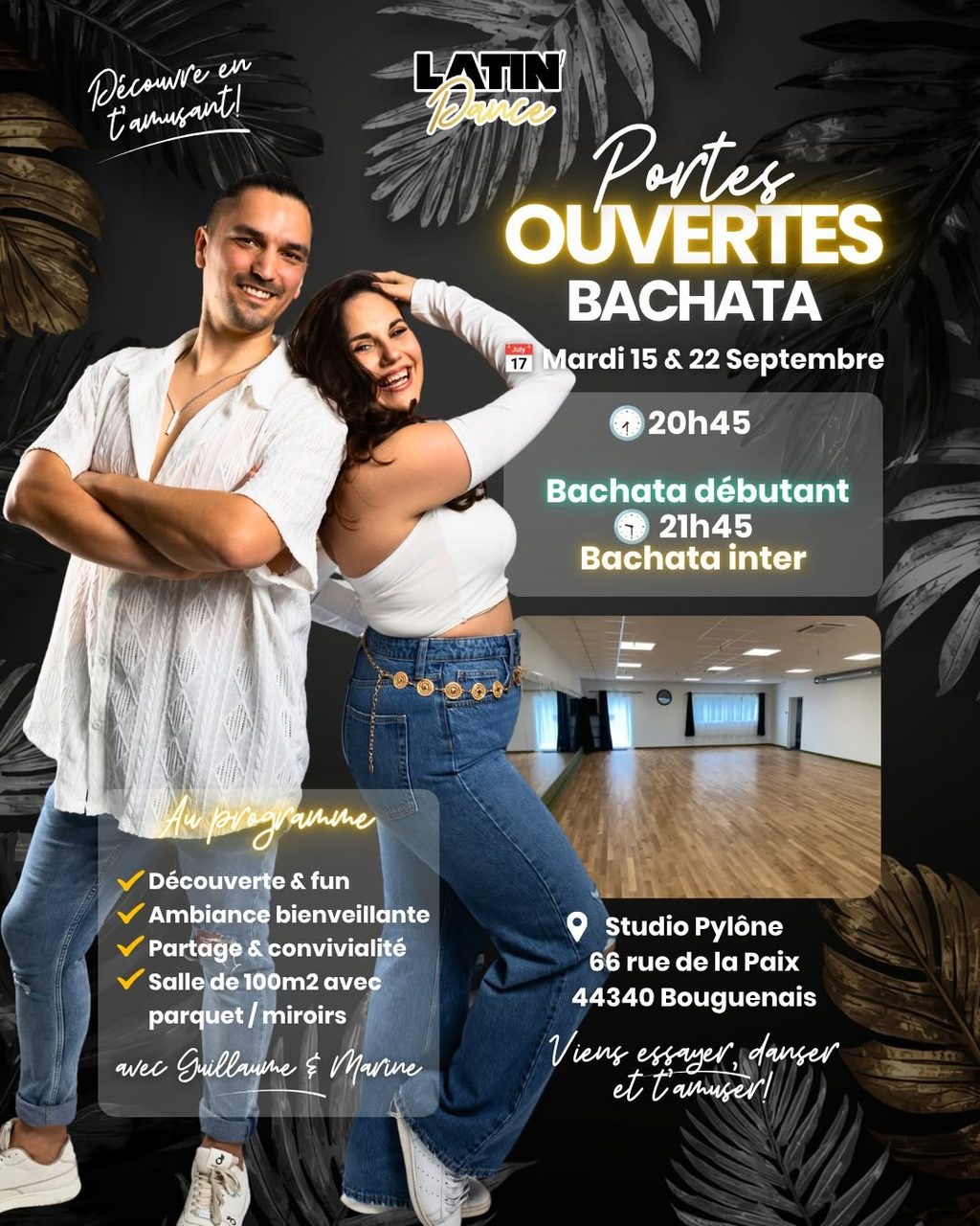 🔥 PORTES OUVERTES BACHATA – 2026/2027 🔥 by Latin’Dance ✨
