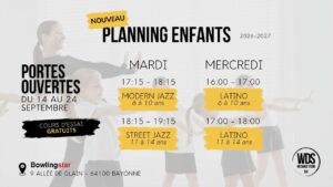 💛 Portes Ouvertes Cours Enfants WDS64 2026-2027 💛