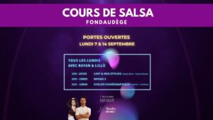 💃 Portes Ouvertes Salsa – 2 lundis gratuits à Fondaudège | Studio Mambo