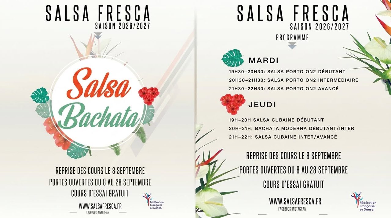Portes ouvertes SALSA FRESCA by Hicham – Salsa cubaine, portoricaine et bachata