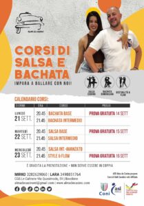 Prove gratuite corsi Salsa e Bachata a Bovolone
