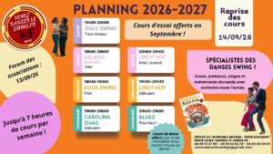 Rentrée Venez Danser Le Swing – Saison 2026/2027