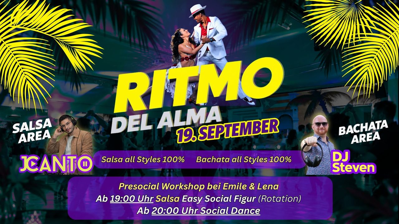 Ritmo del alma – Salsa & Bachata 2 Areas – 19.09 September