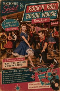 Rock and Roll und Boggie Woogie Tanzkurs für Anfänger