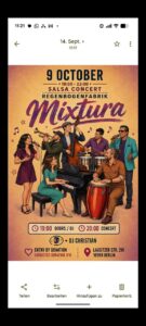 Salsa-Abend: Mixtura live-Band + DJ Christian