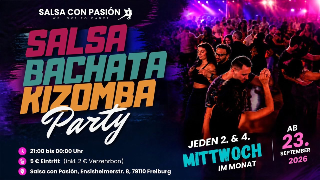 Salsa, Bachata & Kizomba Party in Freiburg