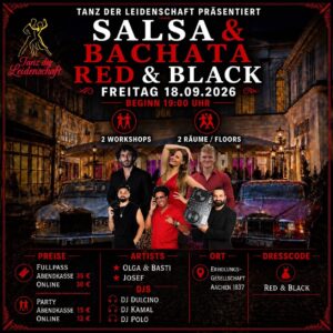 Salsa & Bachata RED & BLACK