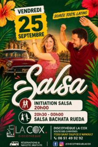 Salsa, Bachata, Rueda à la Cox