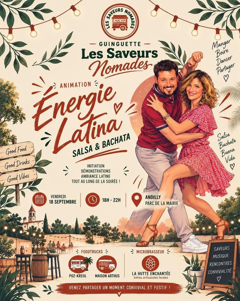 Salsa, Bachata, Rueda , initiation et soirée ouverte à tous