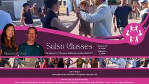 SALSA CLASSES – 4.30 Open Level • 5.30 Beginners