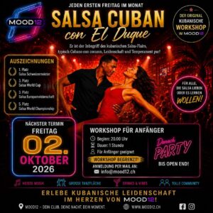 🔥 Salsa lernen in nur 1 Stunde – Anfänger Workshop & große Salsa Party | MOOD12 Amriswil