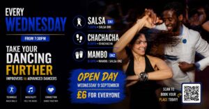 Salsa, Mambo & Chachacha Classes ★ Every Wednesday ★ Improver–Advanced ★ Nottingham