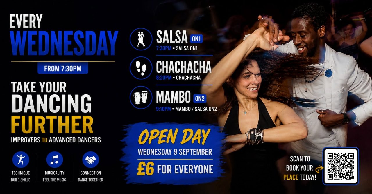 Salsa, Mambo & Chachacha Classes ★ Every Wednesday ★ Improver–Advanced ★ Nottingham