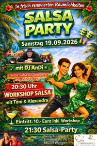 Salsa-Party in Wangen in frisch renovierten Räumlichkeiten