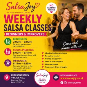 💃 SalsaJoy Weekly Salsa Classes | Beginners & Improvers | Emersons Green