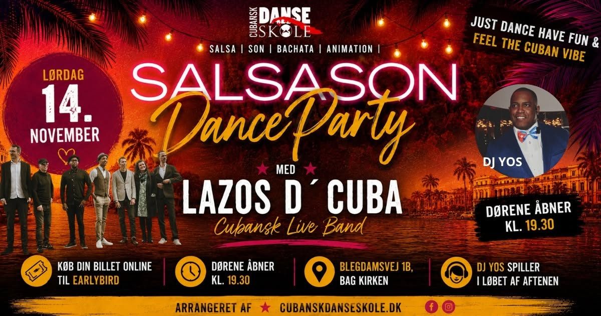 SalsaSon DanceParty med Lazos D´Cuba